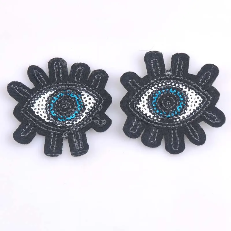 5pcs Eye eyeball tattoo wicca occult goth punk retro applique iron-on patch 5.4x5.6cm cp1093