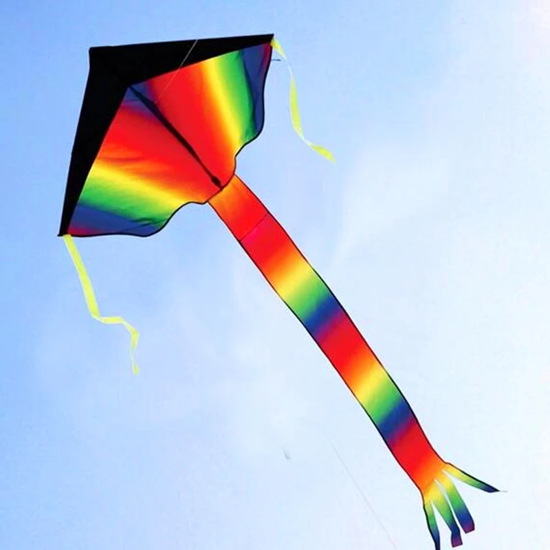 

Outdoor Fun 2.1m Large Rainbow Delta Kites with 100m Handle Line Children Kites Flying Toys Outdoor Sport Outdoor Toys