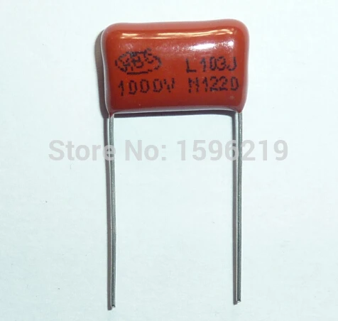 

50pcs CBB capacitor 103 1000V 103J 1KV 0.01uF 10nF P15 CBB13 Metallized Polypropylene Film Capacitor