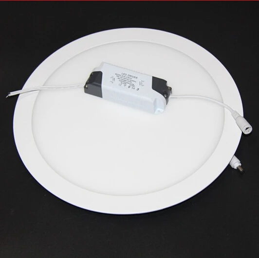 Wholesale 20PCS 18W IC High brightness LED Panel Lights ceiling lighting Cold white/warm white AC85-265v 110V 220V 230V FEDEX