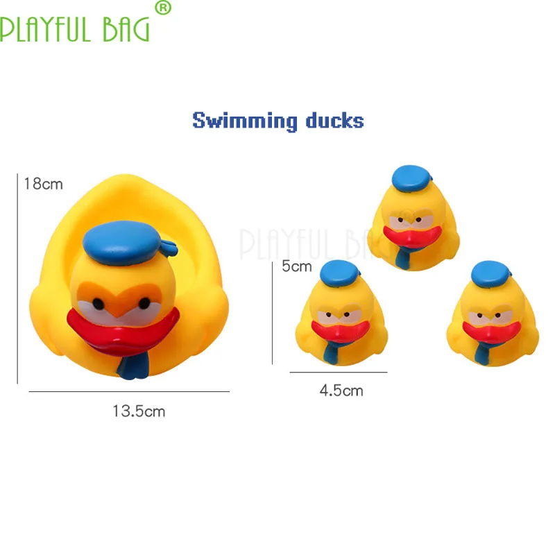 Children bathing toys Pinch pvc big rubber duck suit Increase children\'s Bath Fun Interactive game the best gift E33