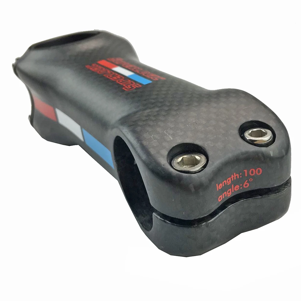 31,8 Fahrrad Vorbau Carbon Vorbau Rennrad MTB 6/17 Grad superlogic Radfahren Vorbauten 3 Karat Matte 70/80/90/100/110/120/130mm