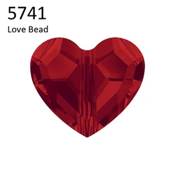 (1 piece) Genuine Crystals from Austria 5741 Love Bead Heart Loose Rhinestone Vertical Hole DIY Jewelry Making