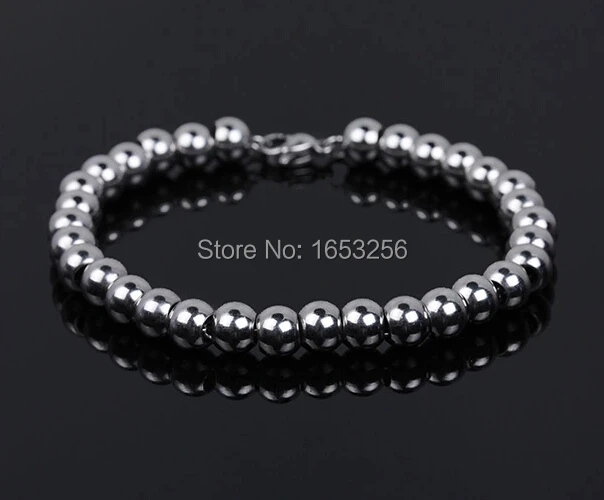 8 inch 9 inch  Solid ball Chain Bracelet stainless steel Shiny Jewelry