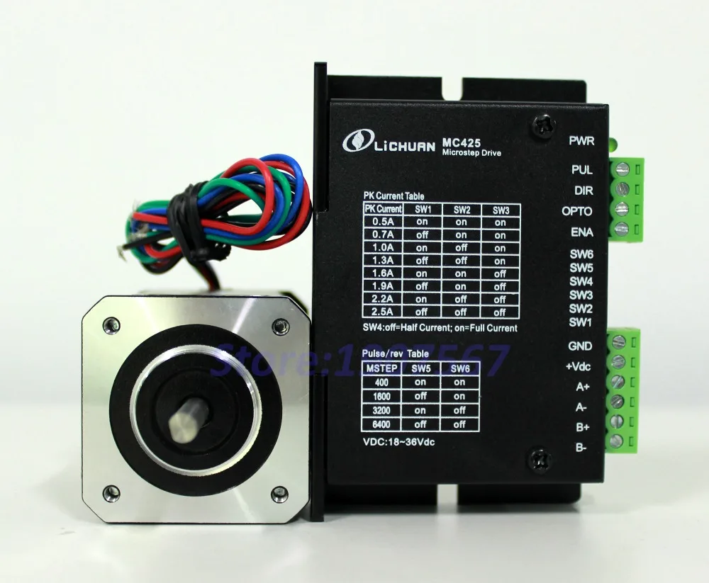 LICHUAN 2-phase stepper driver cnc kit machine Nema17 1.8 degree 0.6N.M LC42HS60 small stepping motor factory