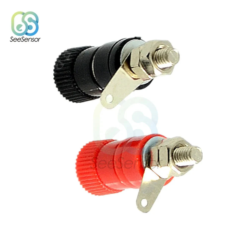 5 Pasang 10 Buah JS-910B 4Mm Soket Jack Colokan Pisang Colokan Ikat Betina untuk Sambungan Terminal Audio Speaker