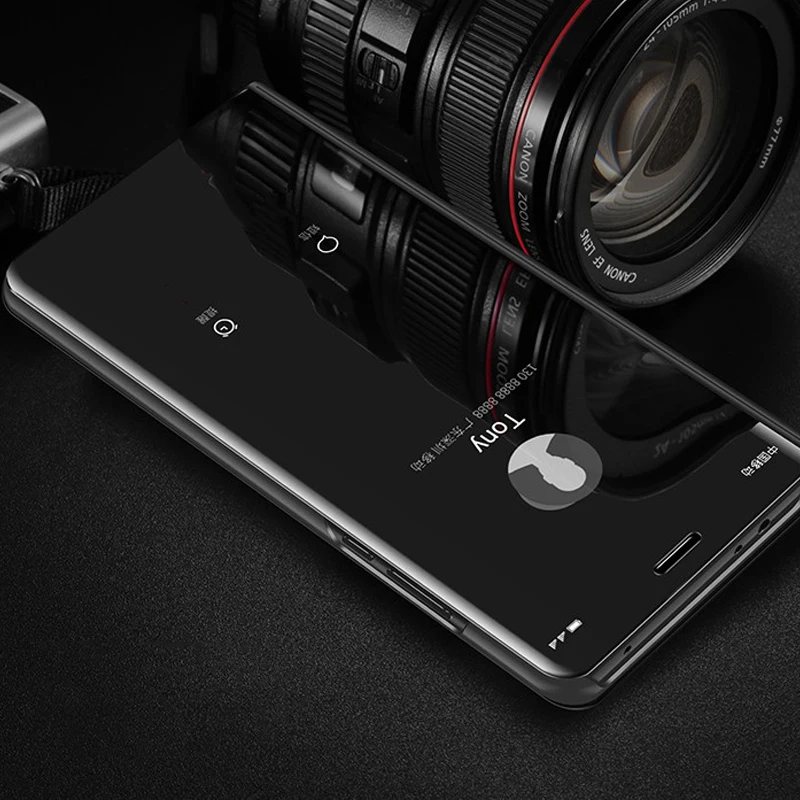 360 Smart Mirror Flip Case For Samsung S25 Ultra S24 FE S23 S21 Plus S20 Cover For Galaxy Note 20 10 9 A15 A35 A14 A54 A16 A55