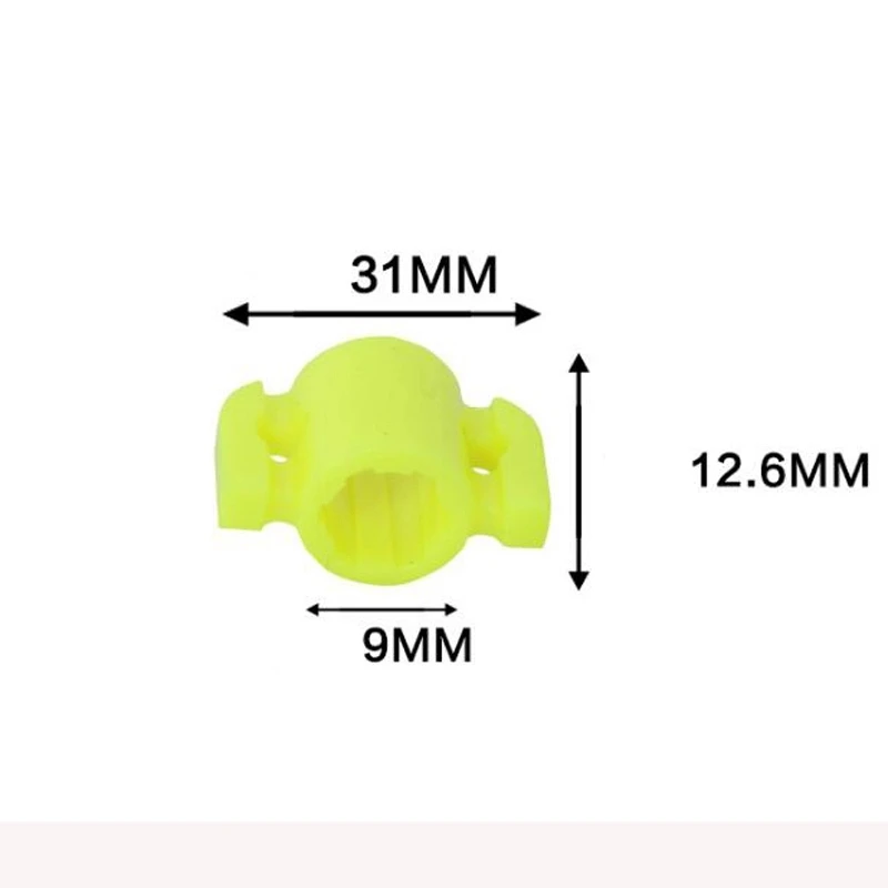 10 pz Arco da pesca Freccia Scivolo di sicurezza Tiro Pesce Freccia Slider legato con corda da pesca per 8mm Caccia Tiro