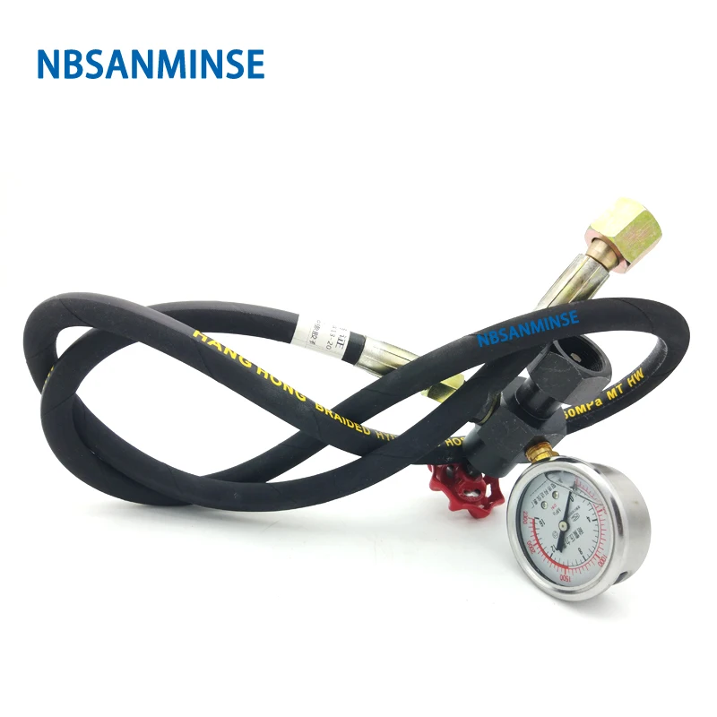 Nitrogen Charging Valve GCQJ 10/16/25/40 For GXQ Diaphragm Accumulator Charging Tools 10/20/31.5MPa NBSANMINSE