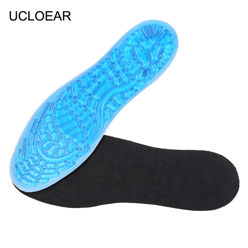 UCLOEAR Sports Gel Silicone Insoles Shoes Pad Massage Damping Deodorant Military Soft Foot Care Comfortable Running Insole