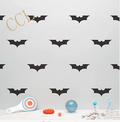 22 PCS hero Logo Removable Wall Stickers Vinyl Mask Wall Decal Kids Art Mural Decor