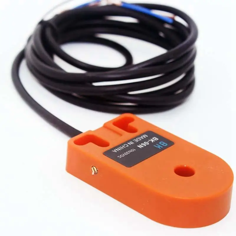 Orange 6mm Hole DC 6-36V 3 Wire NPN Normally Open HX-DGS-06N Inductive Ring Proximity Sensor Switch For Metal Screw Spring