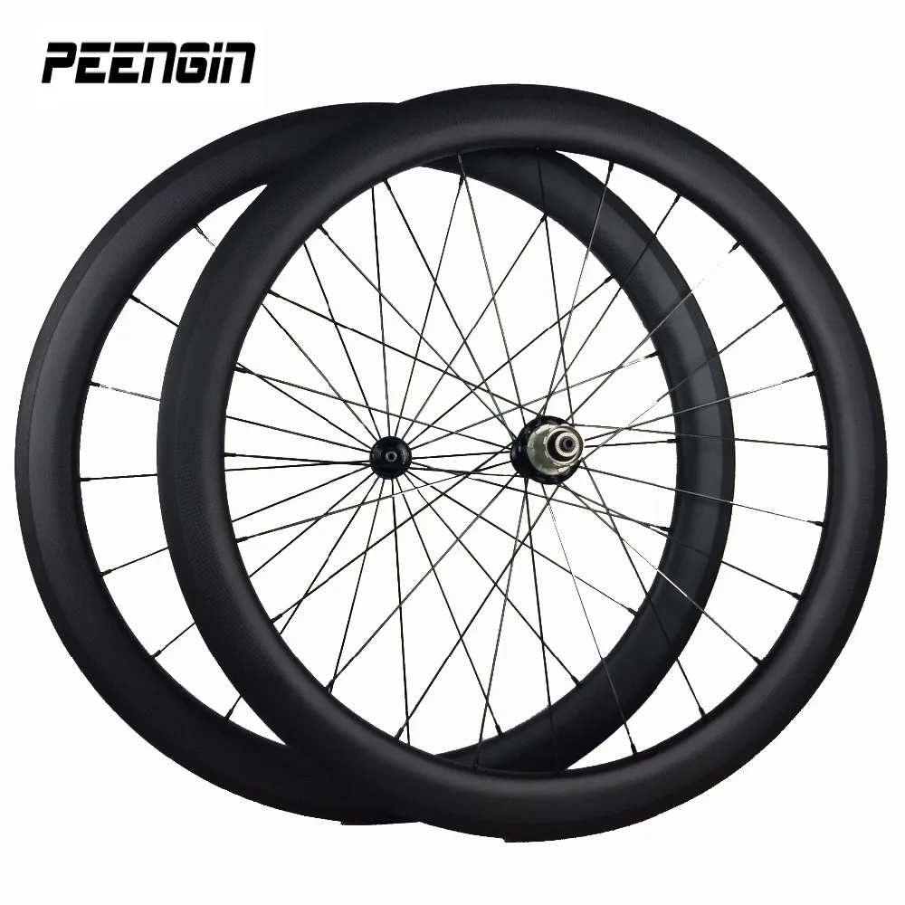 OEM Carbon Clincher Wheels 50mm Rodas Carbono 700C Wheelset Novatec A271/A291 Or Powerway R13/R36 Option Hub Sapim Cx-Ray Spoke