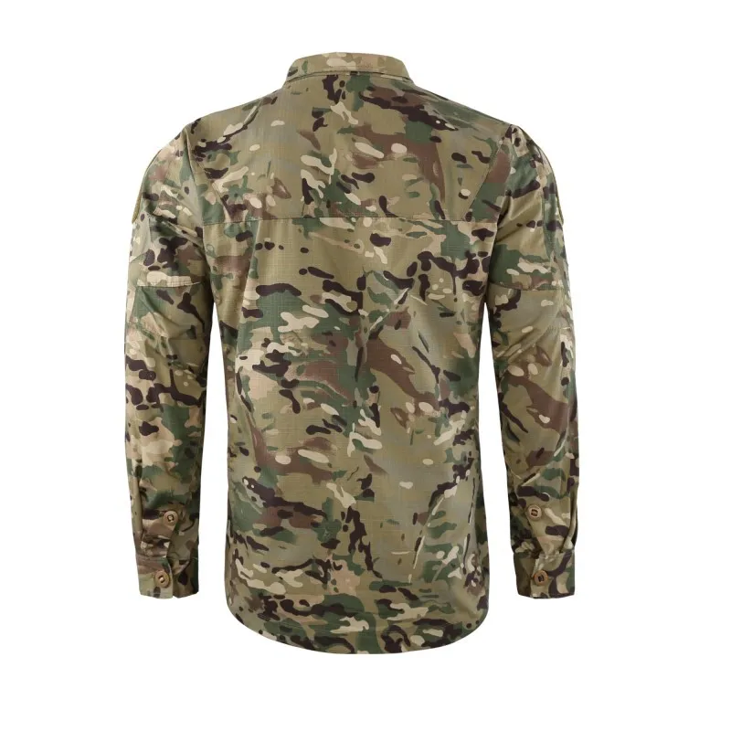 Imagem -03 - Camisa de Combate Respirável para Homens Manga Comprida Roupa Tática Militar Camuflagem de Paintball Nova Outono