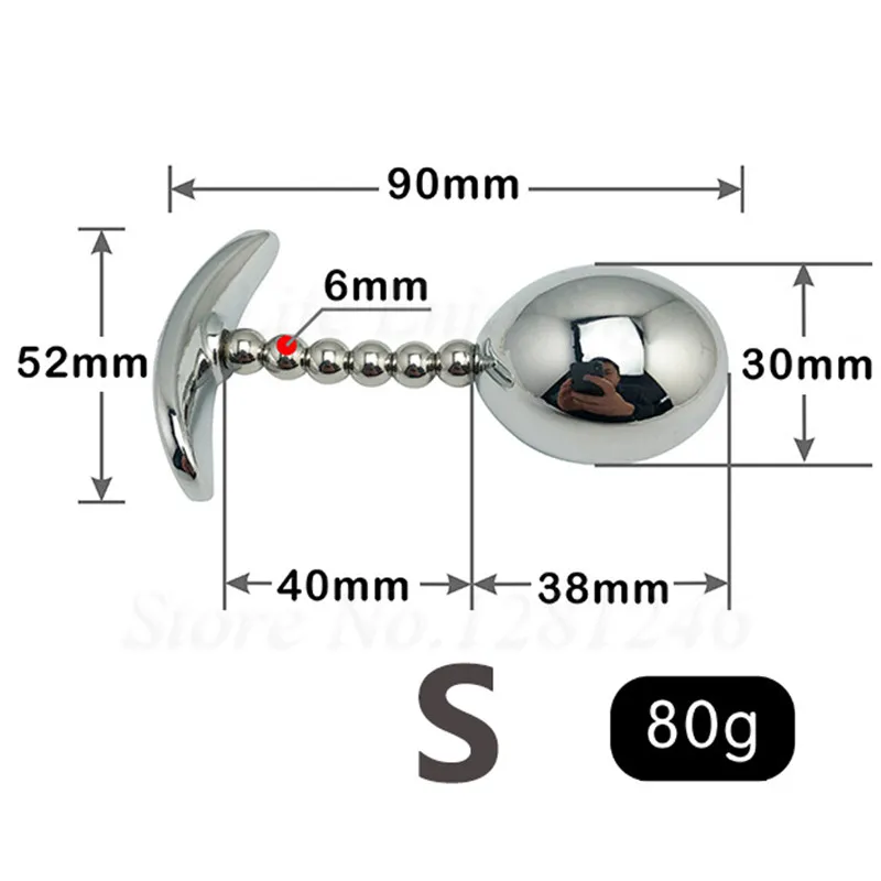 304 stainless steel Swing Ball G-spot Anal Beads Prostate Stimulation Metal Butt Plug Vagina Kegel Ball Sex Toys For Women Men