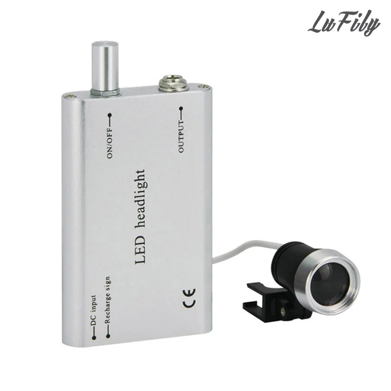 Rechargeable Adjustable Luminance Lithium Ion Battery Surgical Led Head Light Operating Lamp Dental Loupe Medical Headlight