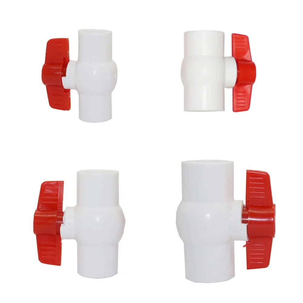 20/25/32/40mm Pipe PVC Ball Valve PVC Pipe Agriculture tools Greenhouse Garden irrigation Plumbing Pipe Fitting 1 Pc