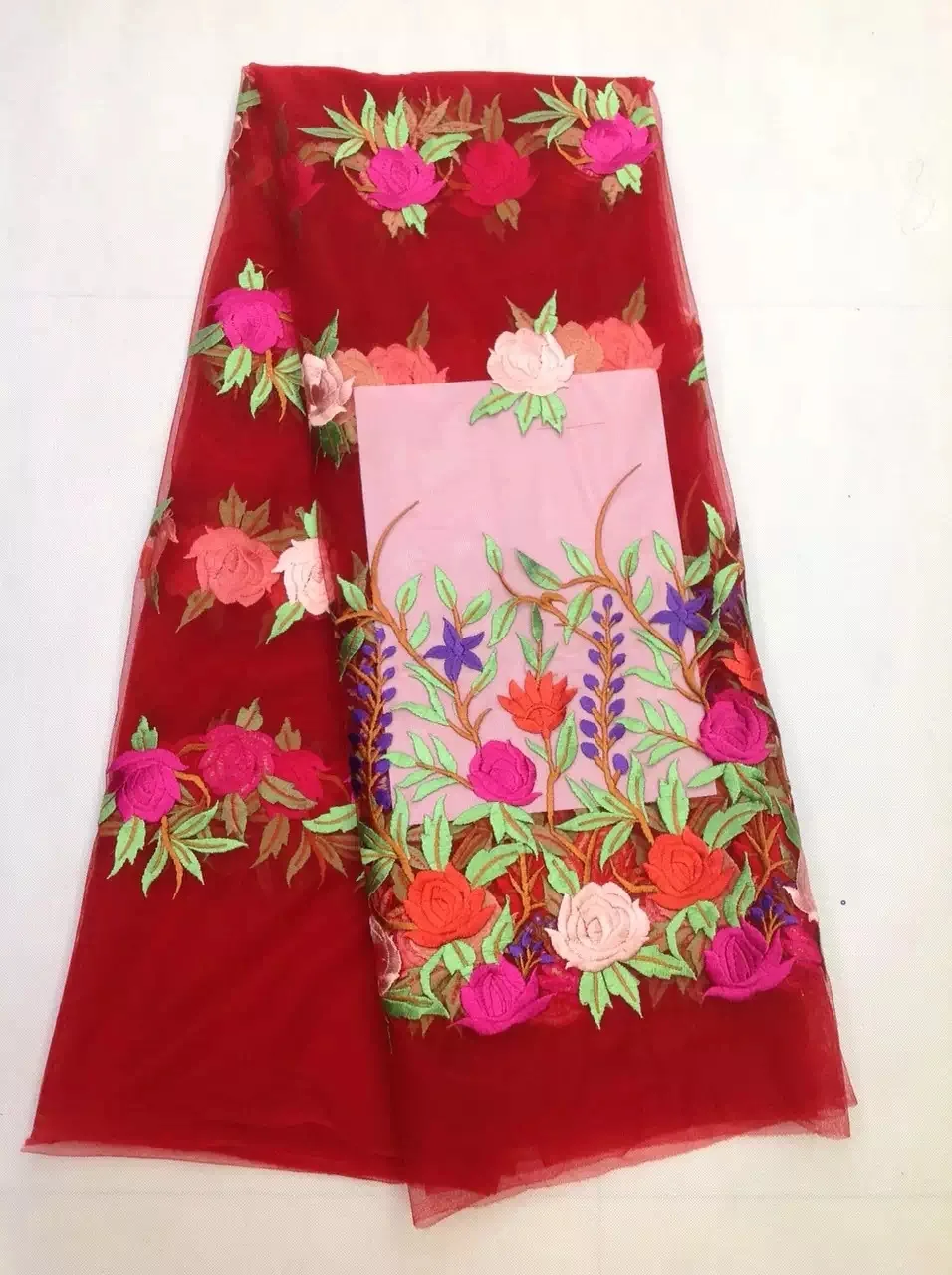 

Top Selling Embroidered Pattern Design 3 Color Optional French Lace For Dress Factory Sale High Quality African Organza Lace