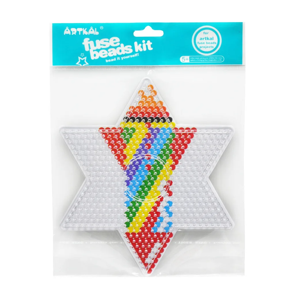 Artkal Fuse Beads Star Pegboard for Midi 5mm Pixel Arts Cute Cartoon Funny Educational Toys For Child