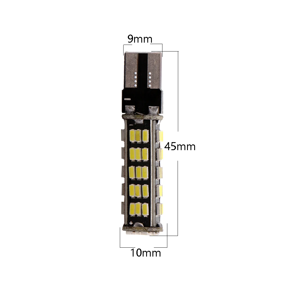 YM E-Bright 100PCS T10 3014 68 SMD PCB 194 168 W5W 12V LED Width Light Clerance Auto Lamp Car Lights White 680 Lumens Door Lamps