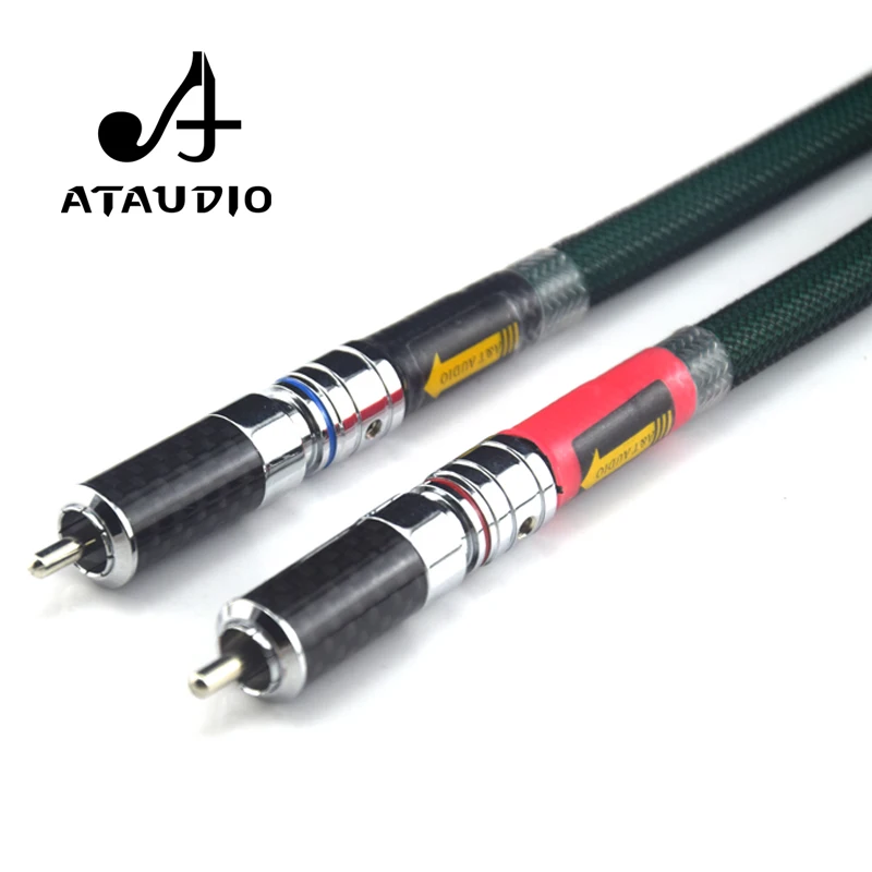ATAUDIO 2328 Hifi RCA Cable Hi-end Silver Plated 2rca male to 2rca male CD Amplifier Interconnect Rca Cable