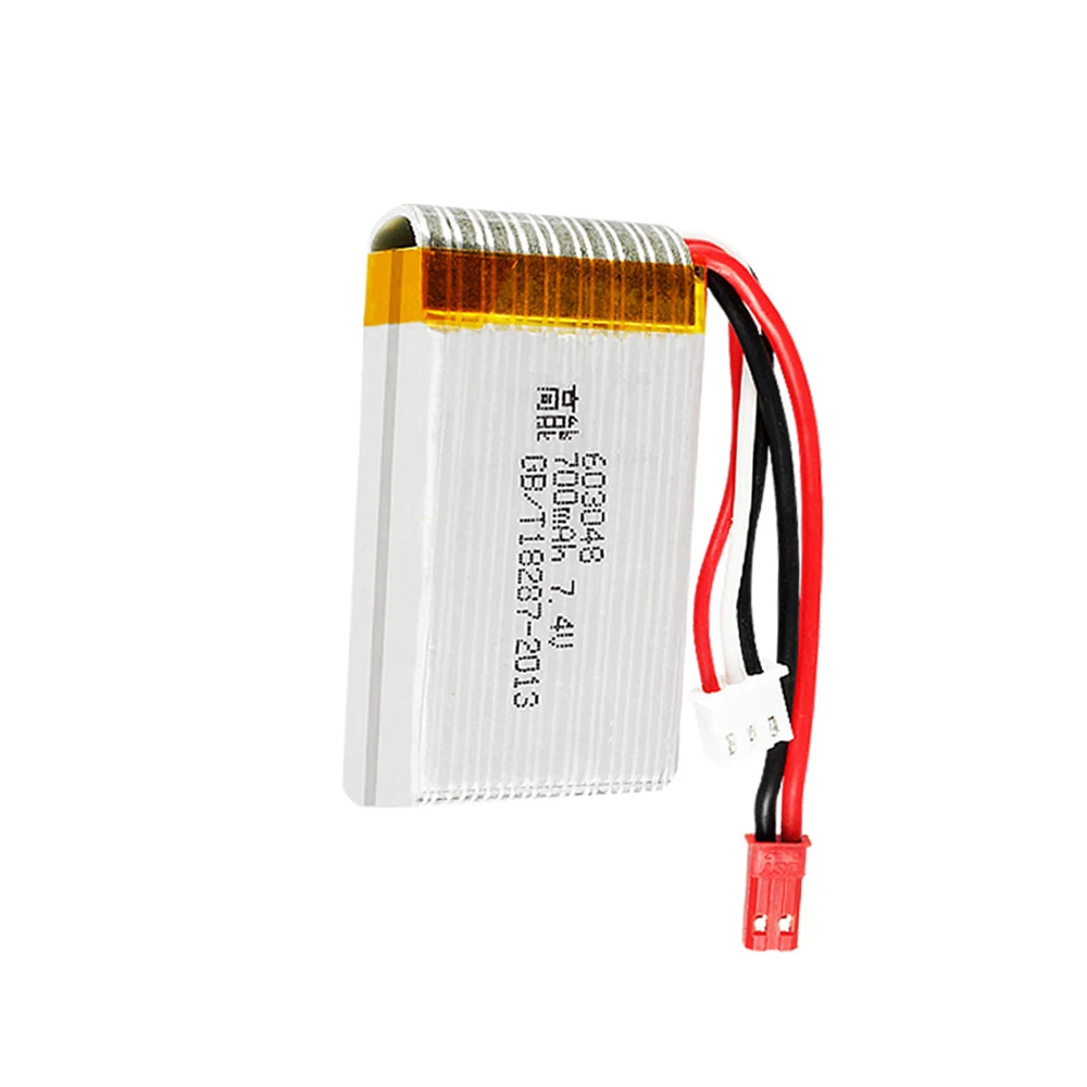 بطارية ليبو 7.4 فولت 700 مللي أمبير ، للطائرة MJXRC X600 F46 JXD391 2s 603048 JST plug 7.4 V ، ملحقات ألعاب MJXRC