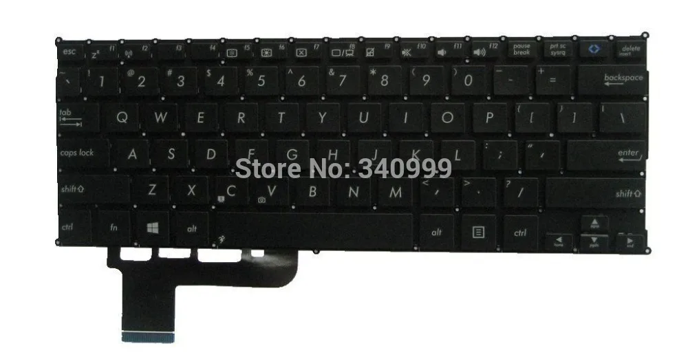 free shipping new Keyboard for Asus VivoBook Q200 Q200E S200 S200E MP-12K13US-920W US layout black laptop keyboard without frame