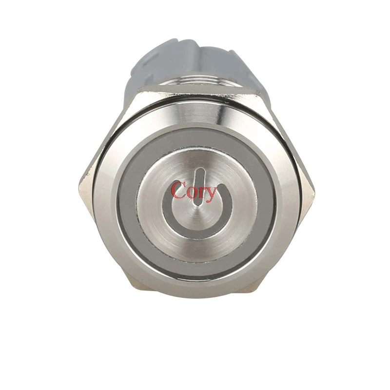 1pcs 16mm Mounted Latching/Unlock  Push Button Metal Switch ON/OFF Round Circle Waterproof CZYC