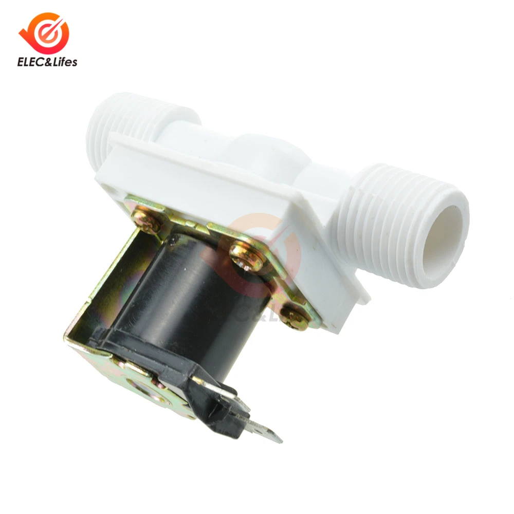 

G1/2" Electric Solenoid Valve Switch 12V 220V N/C Magnetic Water Air Inlet Flow Switch Washing Machine Pneumatic Pressure Switch