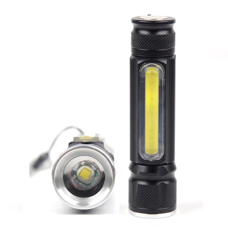 Litwod Z10 Built-in battery USB rechargeable LED Flashlight Torch 4000LM XM-L T6 COB Zoomable 3 Modes Aluminum Lanterna Camping