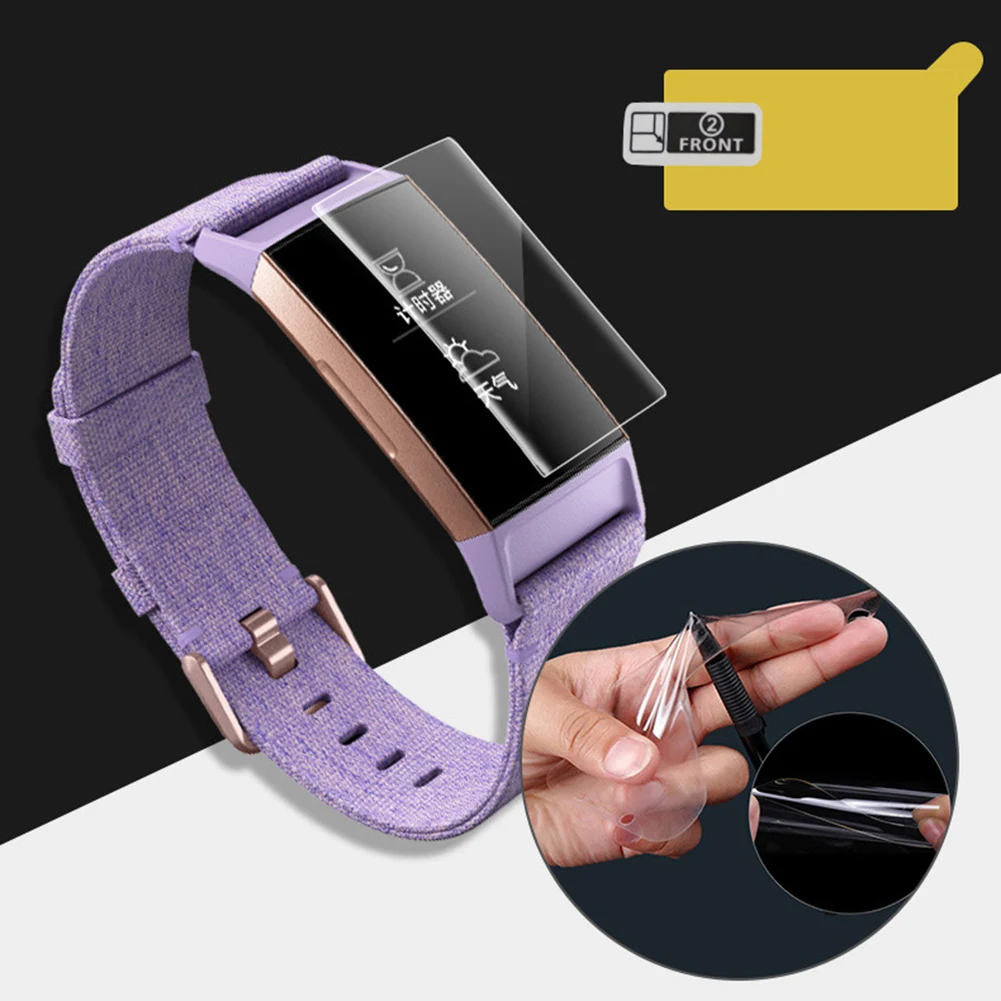 New Arrival 3Pcs Precise TPU Explosion-proof Full Screen покровитель for Fitbit Charge 2/3