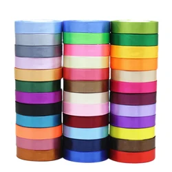 (25 yards/roll) Satin Ribbon Single Face Webbing Decoration Gift Christmas Ribbons (20/25/40/50mm)