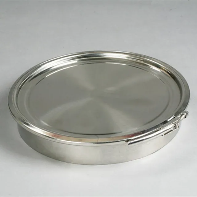 Sanitary 300mm Diameter Clamp Round Brew Kettle Manhole Cover Stainless Steel 1 bar Pressure