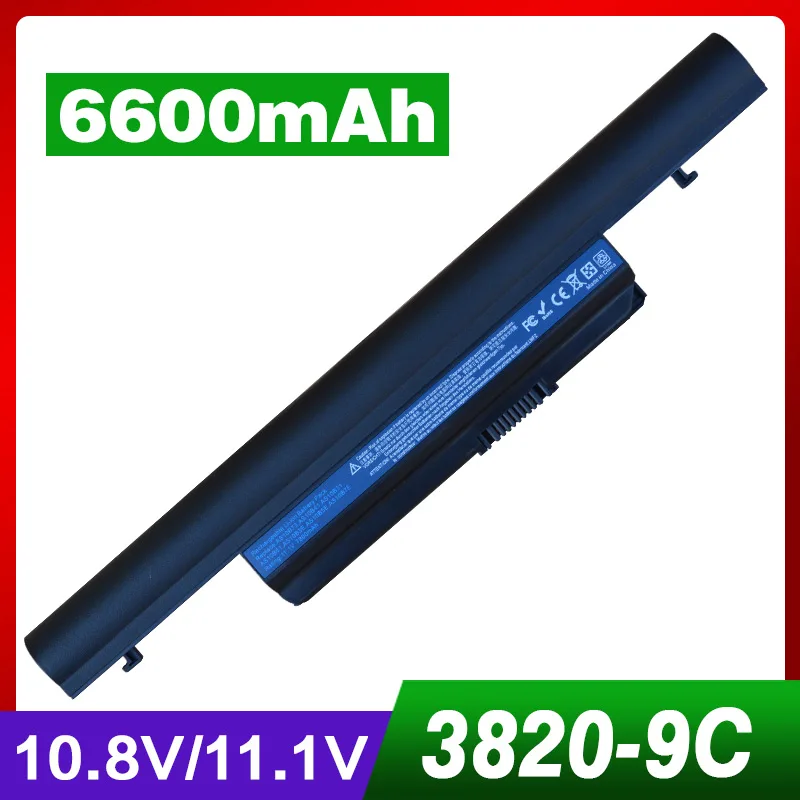 6600mAh Laptop Battery for Acer Aspire TimelineX 3820 4820 5820 3820T 4820T 5820T 5553 5553G 5625 5625G 5745 5745G 5745P