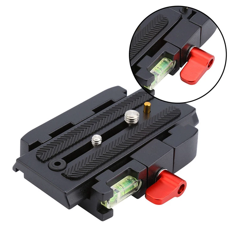 

Foleto P200 Quick Release Clamp Base Plate Tripod Screw Mount for DSLR Camera Camcorder Manfrotto 500 AH 701 503 HDV 577 577 500