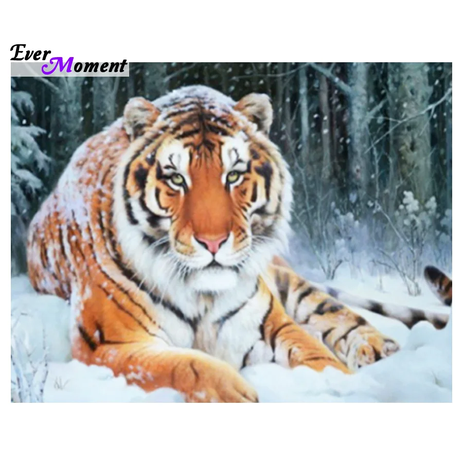 

Diamond embroidery snow tiger 40x30 Diy diamond square drill rhinestone pasted Crafts Needlework home decoration ASF317