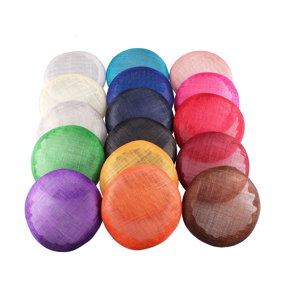 16 Colours 15CM High Quality Sinamay Base Pillbox With Grossgrain Sweatband For Fascinator DIY Hat Kentucky Derby Hat MYQH001