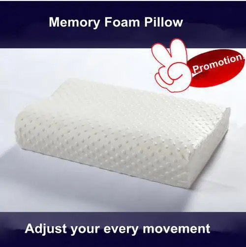 Memory Foam Pillow Cervical Neck Protector Bed Pillow Removable Zipper Cover