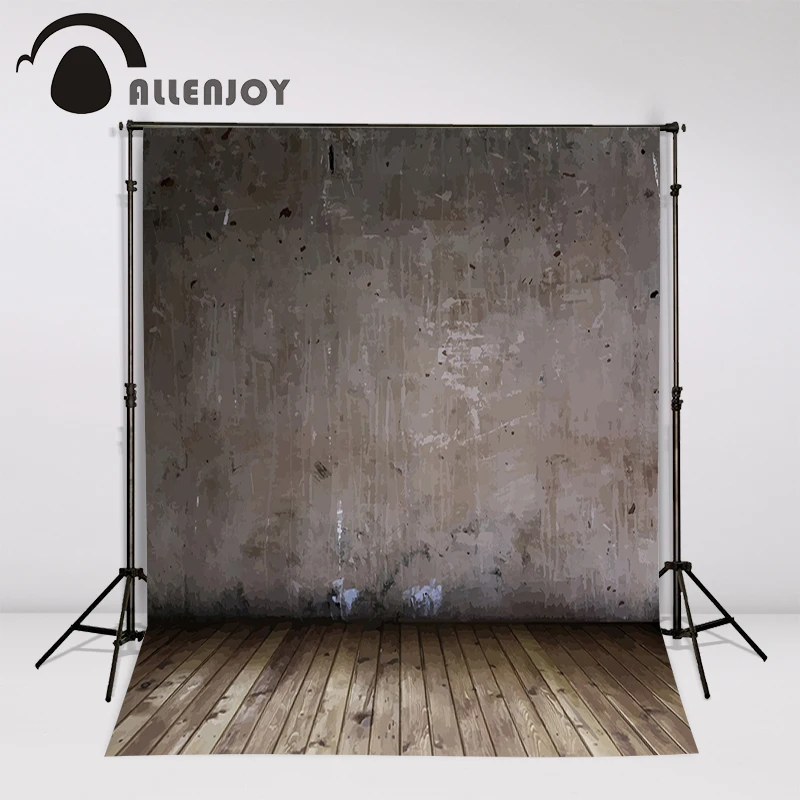 Allenjoy Latar Belakang untuk Foto Tipis Lantai Kayu Vinyl Kotor Minyak Lukisan Retro Latar Belakang Fotografi Photocall Kamera