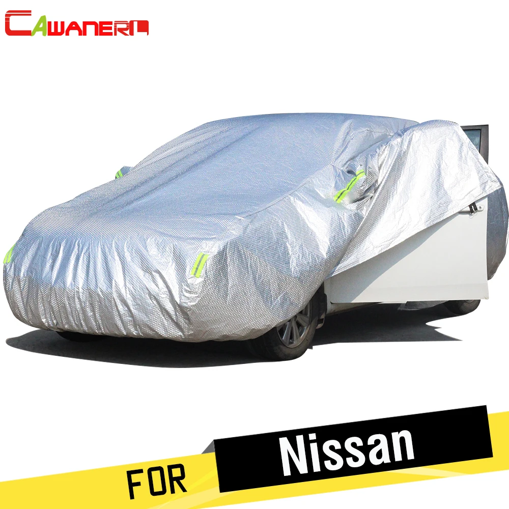 

Cawanerl Cotton Car Cover Sun Shade Rain Snow Hail Protection Thicken Cover For Nissan Primera Rogue Sentra Silvia Altima Xterra