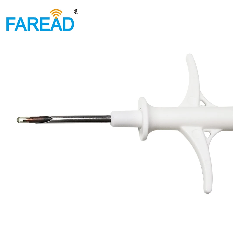 Transpondedor de tubo de vidrio con chips RFID para animales, 1,4x8mm/2,12x12mm, FDX-B ISO11784/5 LF ICAR, identificación de perros y gatos