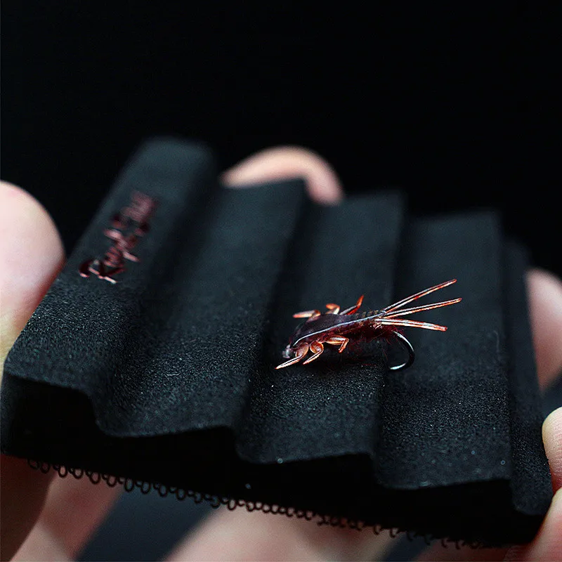 Royal Sissi 5pcs/set Fly Foam Patch Ripple Foam EVA Breastplate with Hook Loop Sticker Back Fly Fishing Accessories Hook Keeper