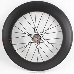 1pcs New 700C 88mm clincher rims Road Track Fixed Gear bike matt 3K UD 12K full carbon bicycle wheelsets 23/25mm width new