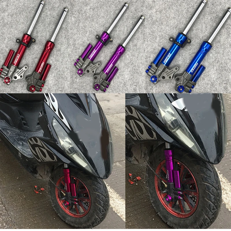 2 Pieces Motorcycle Front Shock Absorbers Suspension Hydraulic Fork For YAMAHA Force GY6 RSZ