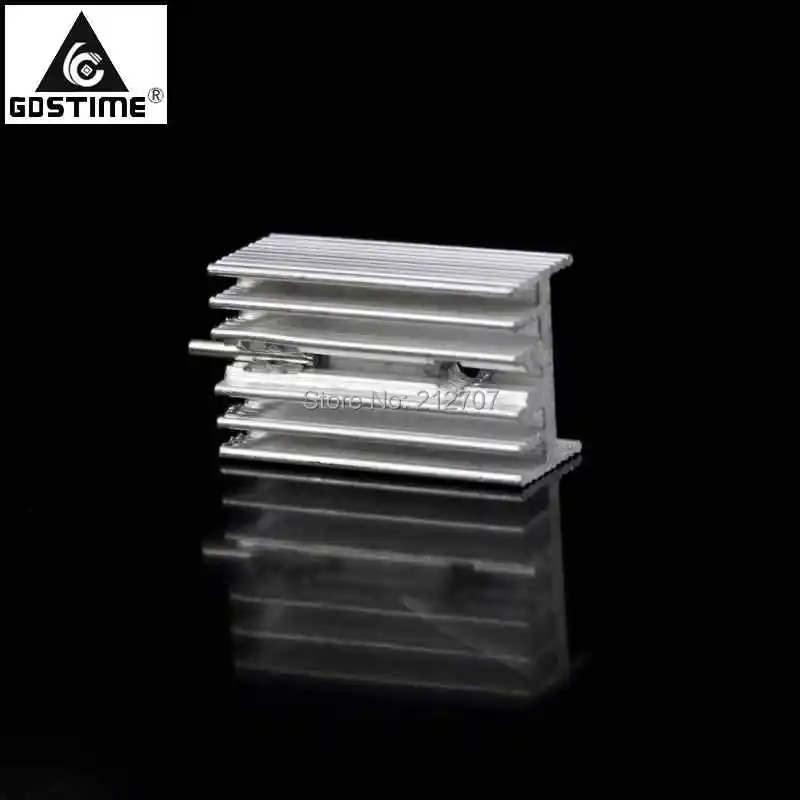 20Pcs Gdstime Aluminium TO220 Heatsink TO-220 Heat Sink Transistor Radiator TO 220 Cooler Cooling 7805 21*15*11MM