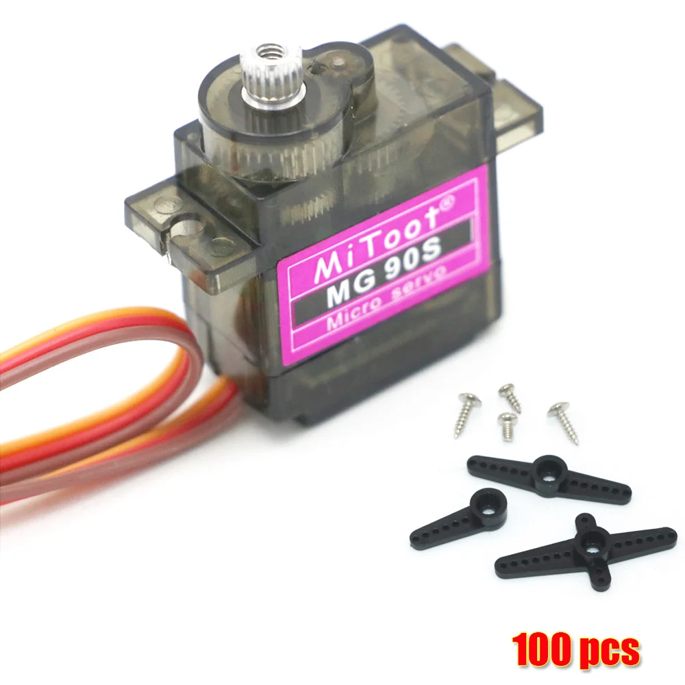 5 / 10 /20 / 50 /100Pcs Mitoot MG90S เกียร์โลหะดิจิตอล9G Servo สำหรับ Rc เฮลิคอปเตอร์รถเรือ MG90สำหรับ Arduino ขายส่ง