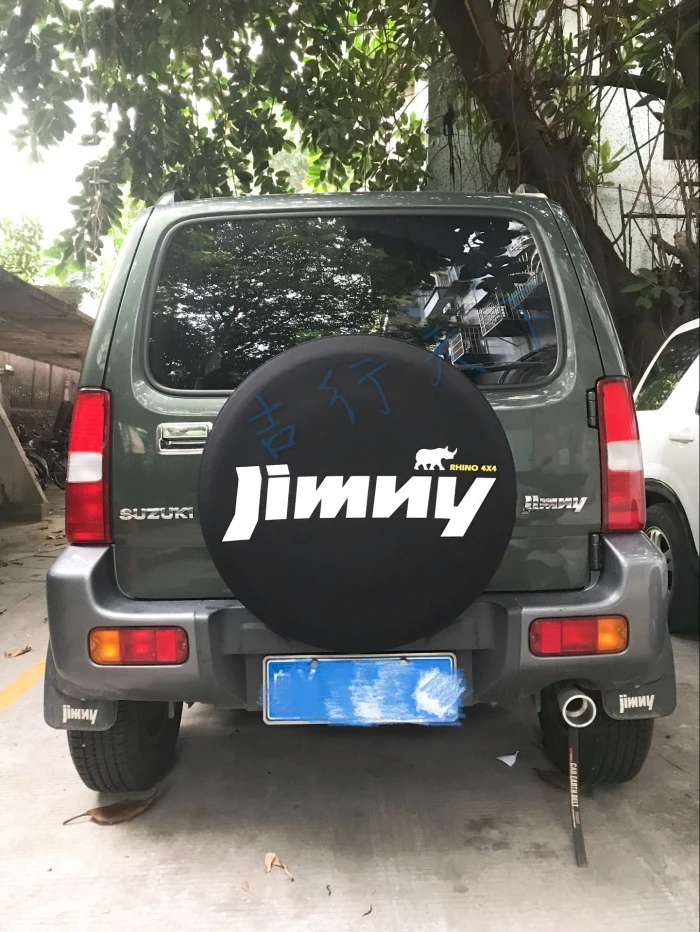 SBR glue and high quality polyester fabric spare tire cover auto parts 2007-2017  jimny suitable for tires 205/70-15