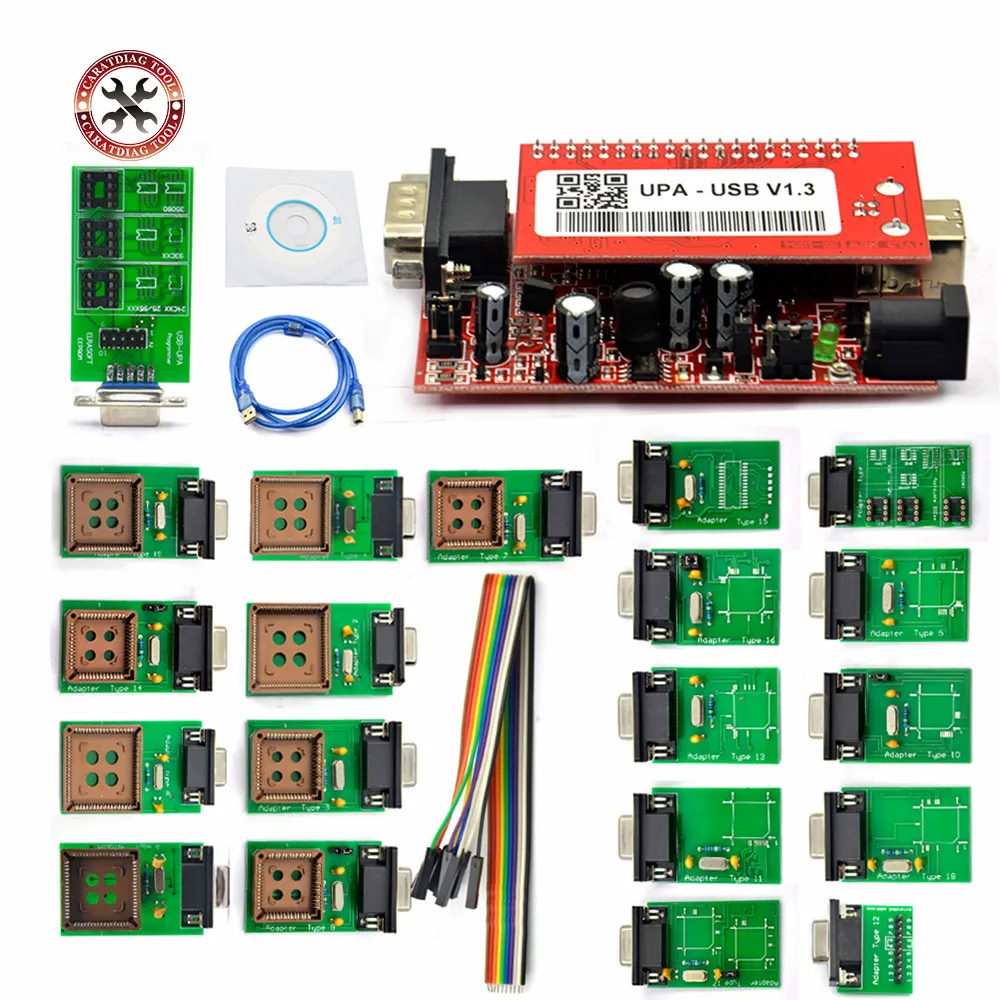 2023 New arrival UPA USB Serial Programmer Full Set V1.3 Popular Eeprom Universal Chip Programmer auto ECU Tool