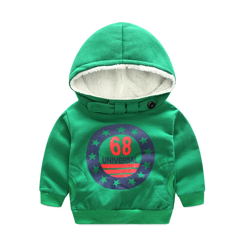 Tem Doger winter kids boys girls sport hoodies warm letters fleece sweatshirt children clothes baby thicken coat jacket clothing