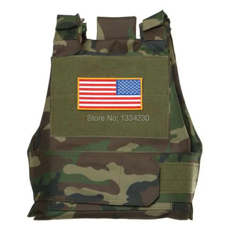 

New Syle Tactical Airsoft Paintball Body Armor Vest Woodland Camo- US028